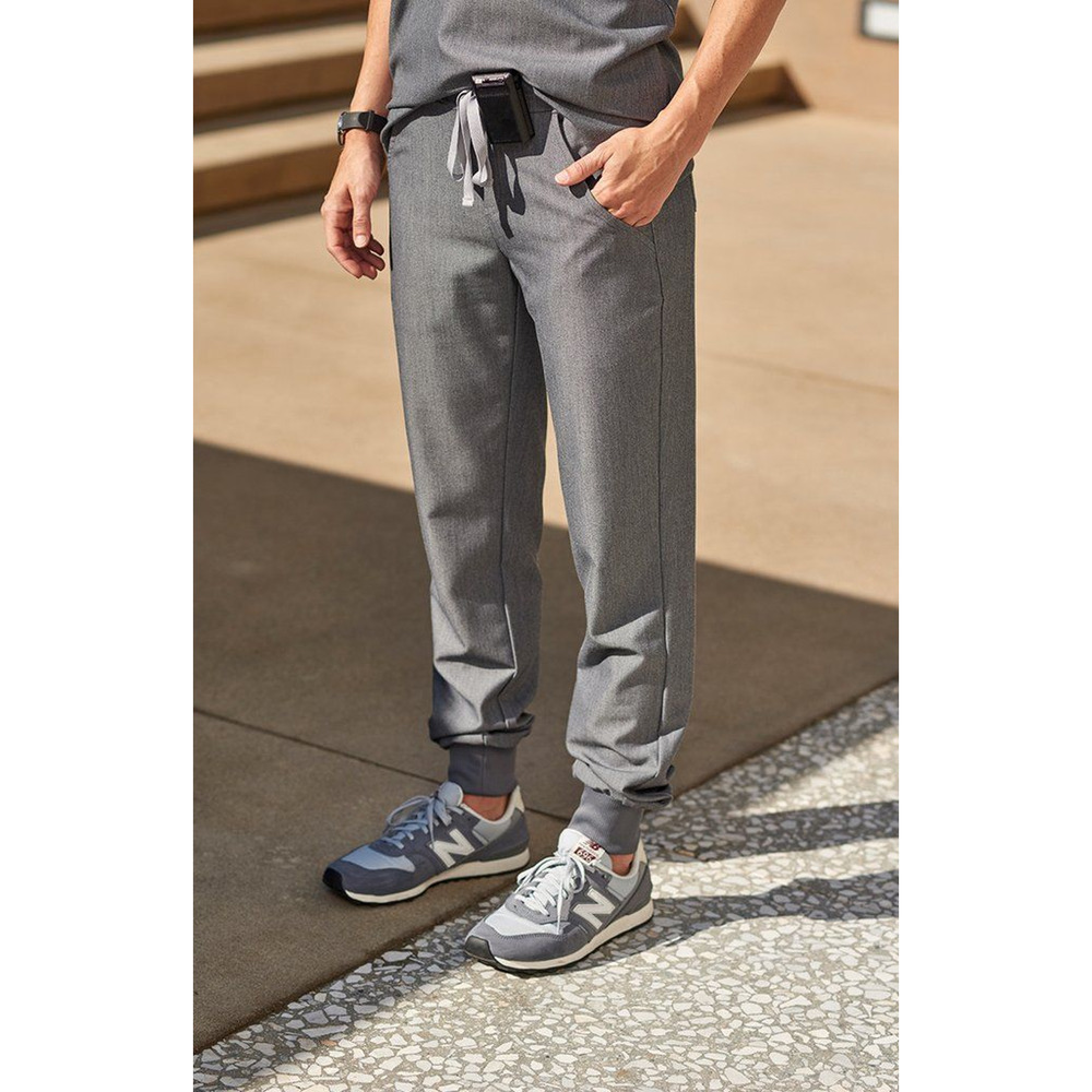 FIGS Zamora Drawstring Slim Fit Jogger Scrub Pants Graphite Gray Medium